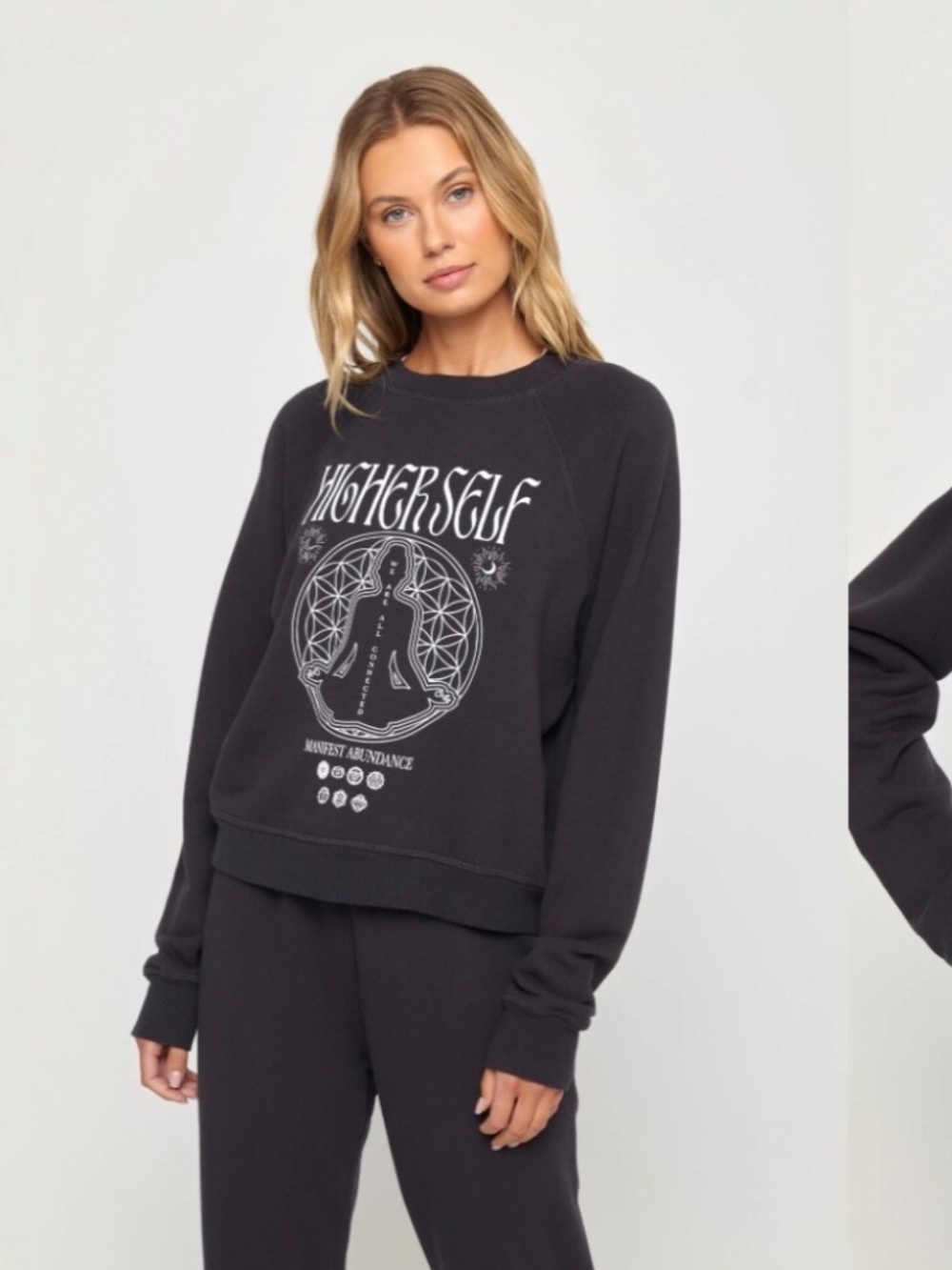 Spiritual Gangster Higher Self Forever Crew Pullover Sweatshirt XL